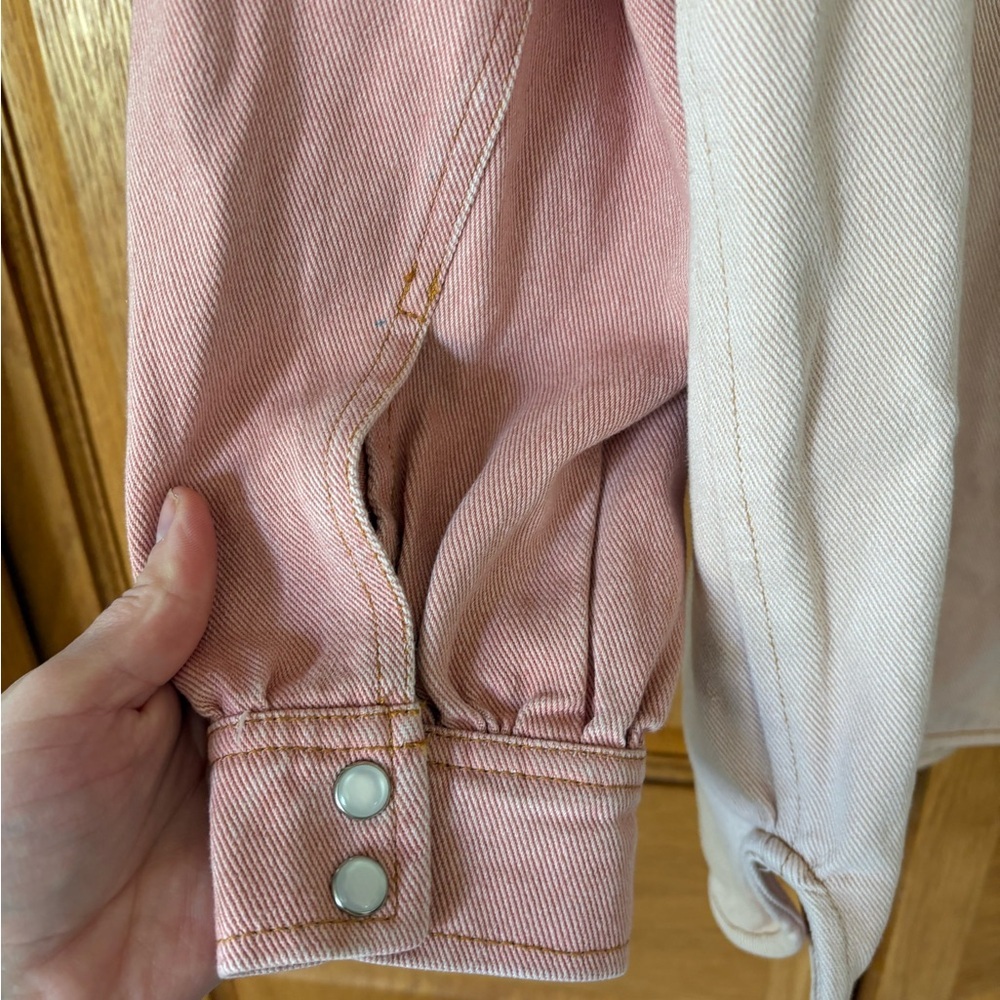 Blue B Collection Chic Pink and Cream Women's Blouse 💗 - Picture 14 of 14